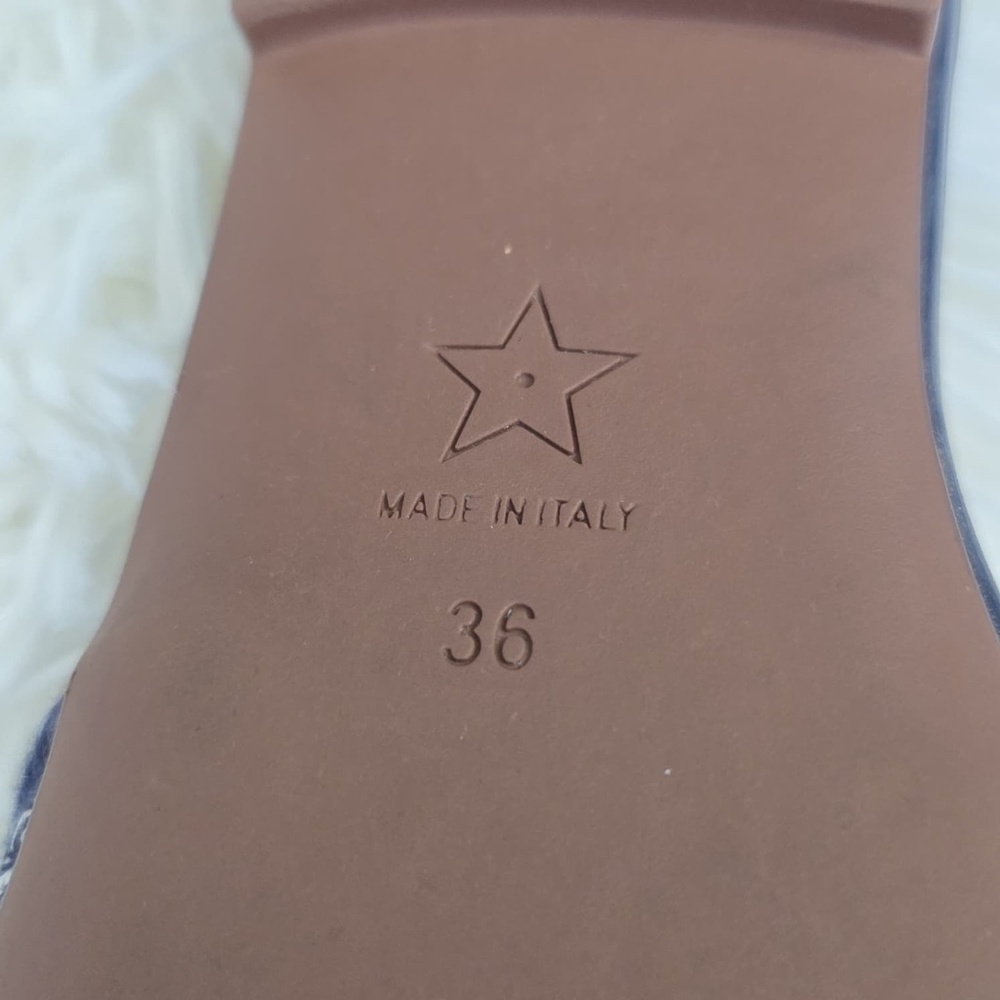 Dior Sandals With Navy Blue Fabric - Picture 10 of 11